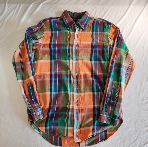 Ralph Lauren Multicolor Plaid Button Down Shirt - Picture 1 of 7